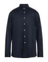 Canali Man Shirt Navy Size Xxl Cotton