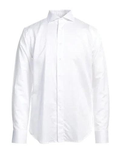 Canali Man Shirt White Size 17 ½ Cotton, Linen