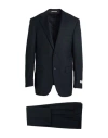 Canali Man Suit Black Size 46 Wool In Black