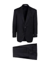 Canali Man Suit Black Size 40 Wool, Mohair Wool In Black