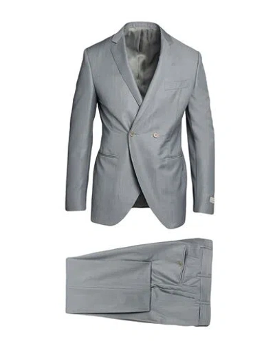 CANALI CANALI MAN SUIT GREY SIZE 42 WOOL, MOHAIR WOOL
