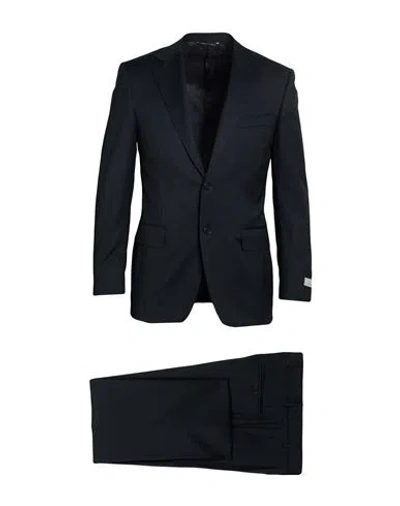 Canali Man Suit Midnight Blue Size 34 Virgin Wool