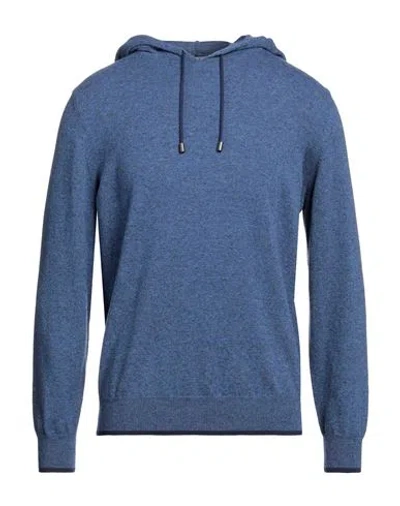 Canali Man Sweater Azure Size 46 Wool In Blue
