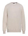 Canali Man Sweater Beige Size 46 Merino Wool