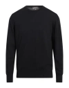 Canali Man Sweater Black Size 46 Cotton