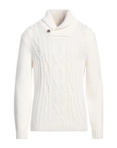 Canali Man Sweater Ivory Size 50 Wool In White