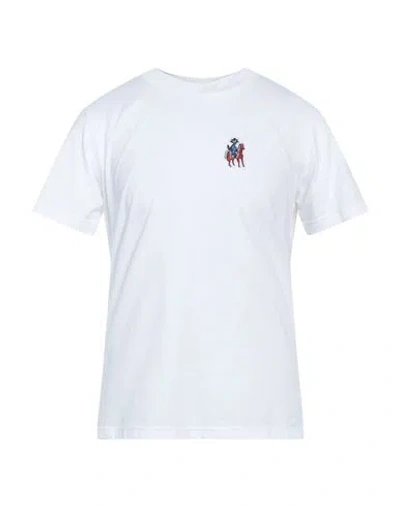Canali Man T-shirt White Size 40 Cotton