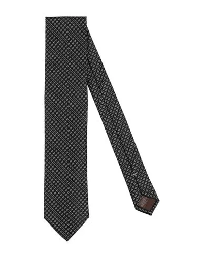 Canali Man Ties & Bow Ties Black Size - Silk