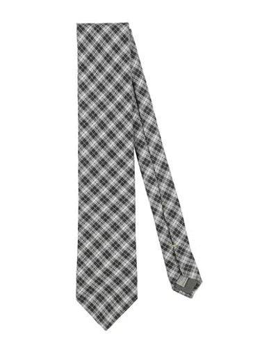 Canali Man Ties & Bow Ties Black Size - Wool, Silk