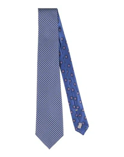 Canali Man Ties & Bow Ties Blue Size - Silk