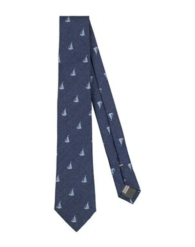 Canali Man Ties & Bow Ties Blue Size - Silk