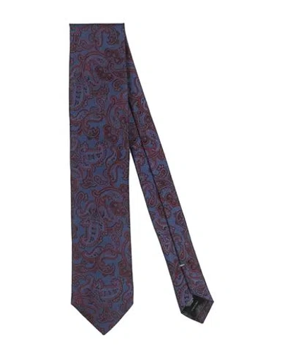 Canali Man Ties & Bow Ties Blue Size - Silk, Cotton