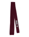 Canali Man Ties & Bow Ties Brick Size - Silk, Linen In Red