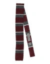 Canali Man Ties & Bow Ties Brick Size - Silk In Red
