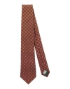 Canali Man Ties & Bow Ties Brown Size - Silk
