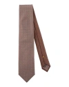 Canali Man Ties & Bow Ties Brown Size - Silk In Brown