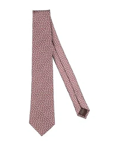 Canali Man Ties & Bow Ties Brown Size - Silk