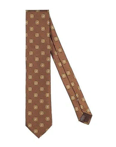 Canali Man Ties & Bow Ties Brown Size - Silk