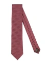 Canali Man Ties & Bow Ties Burgundy Size - Silk In Red