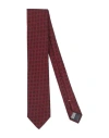 Canali Man Ties & Bow Ties Burgundy Size - Silk In Red