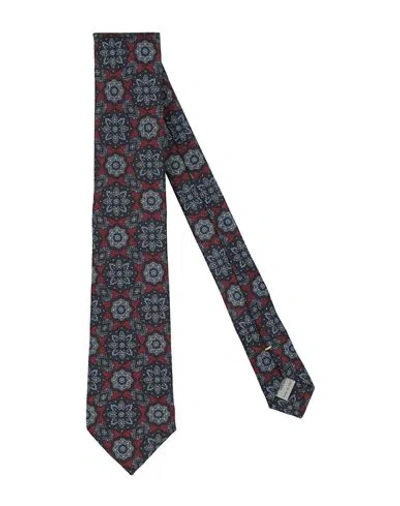 Canali Man Ties & Bow Ties Burgundy Size - Wool In Red