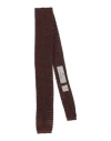 Canali Man Ties & Bow Ties Dark Brown Size - Silk In Brown