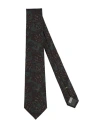 Canali Man Ties & Bow Ties Dark Green Size - Silk In Multi