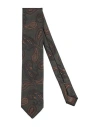 Canali Man Ties & Bow Ties Dark Green Size - Silk