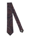 Canali Man Ties & Bow Ties Dark Purple Size - Silk In Purple