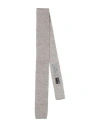 Canali Man Ties & Bow Ties Taupe Size - Silk, Linen In Grey