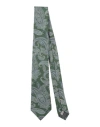 Canali Man Ties & Bow Ties Green Size - Silk In Green