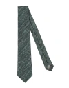 Canali Man Ties & Bow Ties Green Size - Silk In Green
