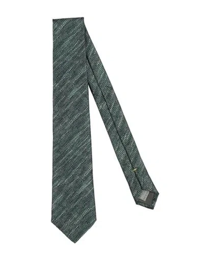 Canali Man Ties & Bow Ties Green Size - Silk