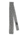 Canali Man Ties & Bow Ties Grey Size - Cotton, Linen In Grey