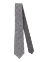 Canali Man Ties & Bow Ties Grey Size - Silk In Grey