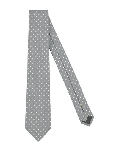 Canali Man Ties & Bow Ties Grey Size - Silk In Gray