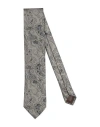 Canali Man Ties & Bow Ties Grey Size - Silk In Gray