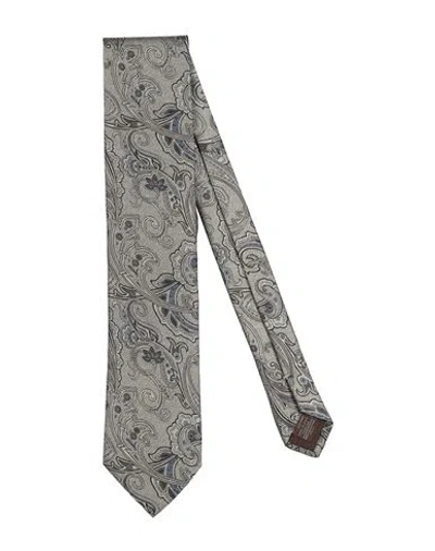 Canali Man Ties & Bow Ties Grey Size - Silk In Gray