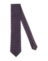 Canali Man Ties & Bow Ties Midnight Blue Size - Silk In Purple