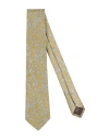 Canali Man Ties & Bow Ties Mustard Size - Silk In Yellow