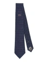 CANALI CANALI MAN TIES & BOW TIES NAVY BLUE SIZE - SILK