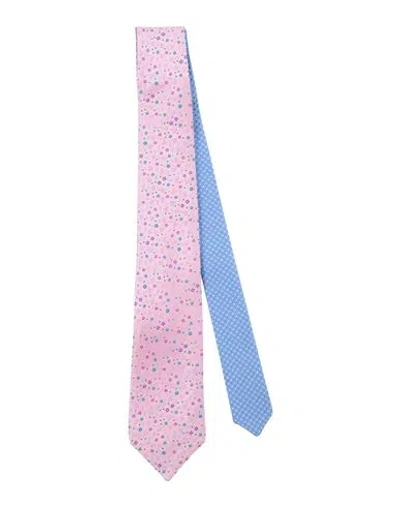 Canali Man Ties & Bow Ties Pink Size - Silk In Pink