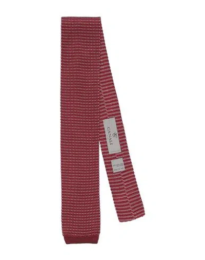 Canali Man Ties & Bow Ties Red Size - Silk