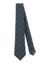 Canali Man Ties & Bow Ties Slate Blue Size - Silk, Wool