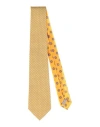 Canali Man Ties & Bow Ties Yellow Size - Silk In Yellow
