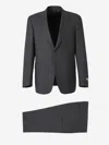 Canali Marbled Wool Suit In Gray