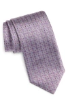 Canali Medallion Pattern Silk Tie