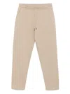 Canali Mélange-effect Track Pants In Neutrals