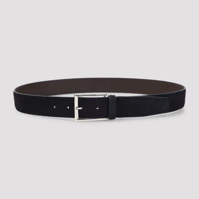 CANALI CANALI MEN'S 100% LEATHER BELT