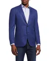 Canali Men's 130s Wool Solid Blazer In Blue